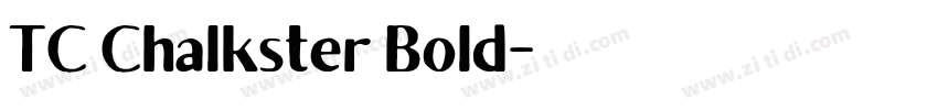 TC Chalkster Bold字体转换 TC Chalkster Bold字体转换